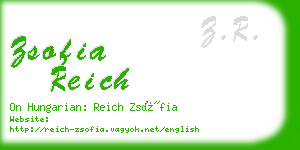 zsofia reich business card